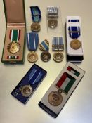 United and Foreign awards. UN Korea medals x 2, Former Yugoslavia, Emergency Force UNEF, Central