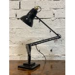 Herbert Terry, an Angle poise lamp, on stepped square base, in black finish