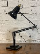 Herbert Terry, an Angle poise lamp, on stepped square base, in black finish