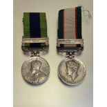 India General Service medal 1908-35, clasp North West Frontier 1935 809416 GNR R SPENCE RA (