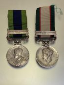 India General Service medal 1908-35, clasp North West Frontier 1935 809416 GNR R SPENCE RA (