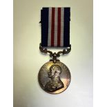 WWI Military Medal Geo V. (82696 FTR. E. GRIFFEN. C.110/BDE. R.F.A.)