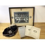 Fettes College rugby team 1940-41 photograph, with names of players below, frame a/f (29cm x