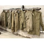 British officer's khaki jacket and shirts (a lot)