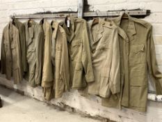 British officer's khaki jacket and shirts (a lot)