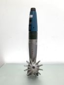 Armoures demonstration mortar/shell, spinning nose, steel body on aluminium four blade tail (a/f)