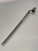 A British 1853 socket bayonet, crown over L over 16 (52.5cm)