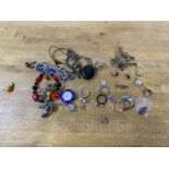 A mixed lot of costume and silver jewellery including pieces of Bethsy Gray, includes bracelets,