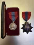 Imperial Service medal Star issue, ERV11, Unnamed plus ISM QE11 (JOHN THOMAS CRUITT) in case of