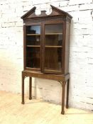 An Edinburgh George II mahogany Palladian style bookcase, in the manner of William Brodie