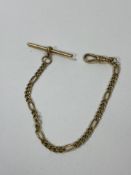 An Albert chain, marked 375, weighs 8.45 grammes (20cm)