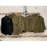 Officer's tunics No.2 (6) and a patrol jacket