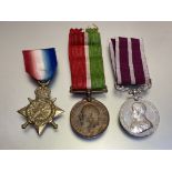 Army Meritorious Service medal, Geo V (14718 PTE. W.J. FRANKUM. 1/HANTS), renamed in impressed