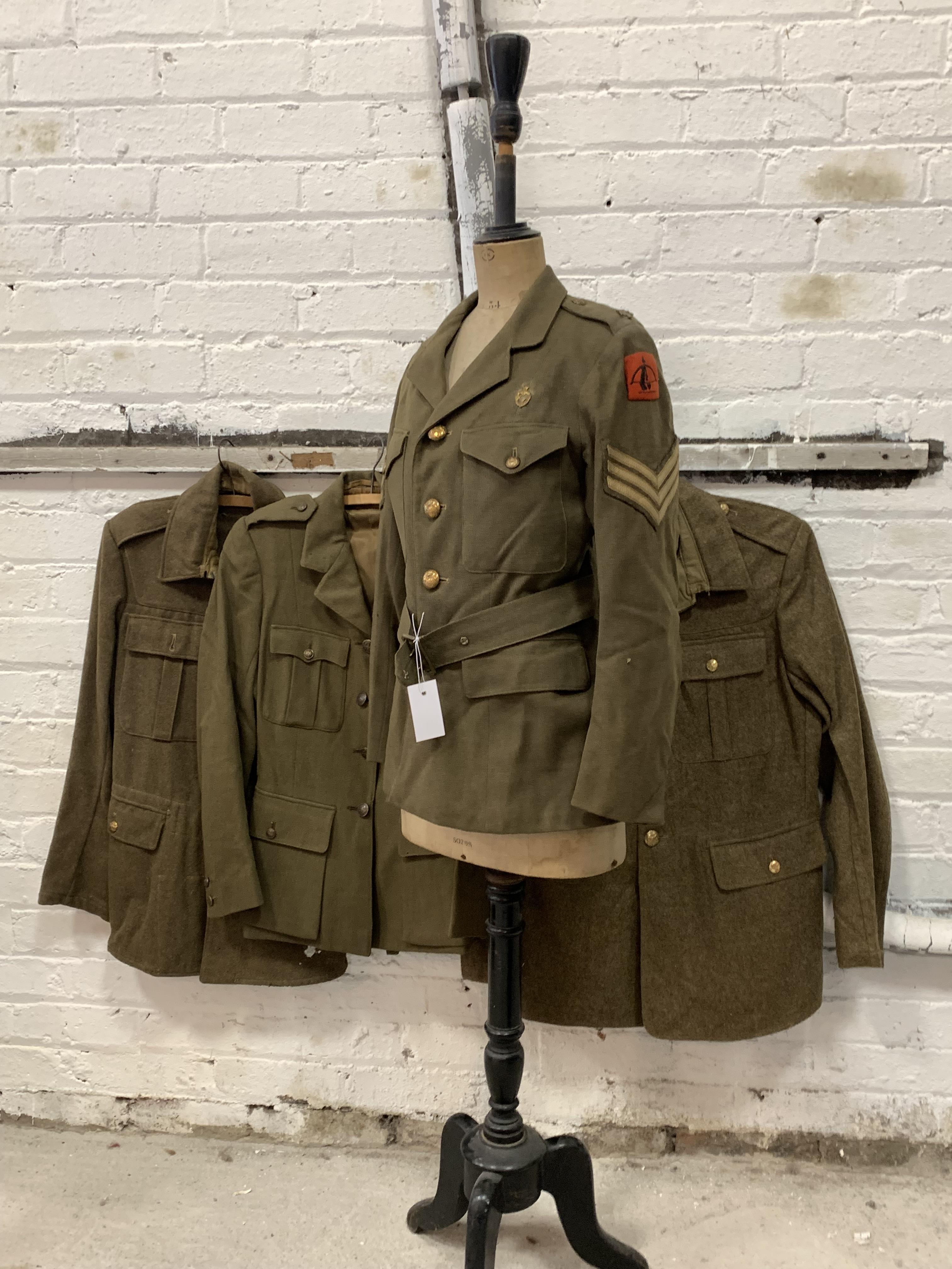 ATS tunic, F.A.N.Y. tunic, two service dress jackets (4)