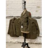 ATS tunic, F.A.N.Y. tunic, two service dress jackets (4)
