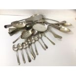 A quantity of Epns including spoons, forks and cake lifts (a lot)