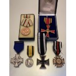 Germany medals. WWI Iron Cross, Hindenburgh Cross 1914-18, Wurttemburg, Bravery Medal, Wilhelm II,