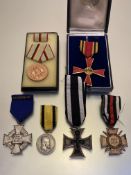 Germany medals. WWI Iron Cross, Hindenburgh Cross 1914-18, Wurttemburg, Bravery Medal, Wilhelm II,