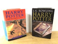 Harry Potter and The Goblet of Fire, Bloomsbury Publishing, first edition, The Half Blood Prince,