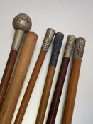 British swagger sticks: Queens Westminster Volunteers, Royal Signals, Cambridge VB Suffolk