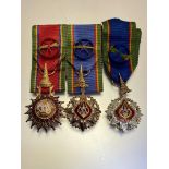 Medal Interest:- Thailand, pair of medals, Order of the White Elephant, Officer and Order of the