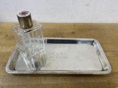 A silver tray, London 1919, inscribed Asprey London, inscribed to top, To our Emma from Lucy and