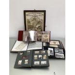 WWI and WWII collection of ephemera including folders containing portrait group photographs together