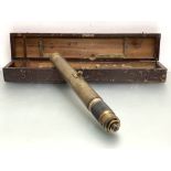 WWI gun sight by W. Ottway & Co. Ltd., Ealing, dated 1917 in filled wooden box