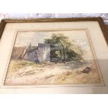 Maria Ward, garden shed, watercolour, signed bottom left, (25cm x 32cm)