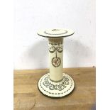 A Royal Doulton Paxton pattern candlestick, (23cm h)