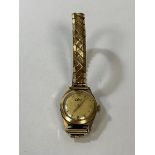 An Elco ladies wristwatch marked 375,