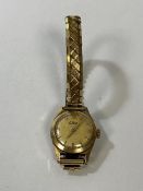 An Elco ladies wristwatch marked 375,