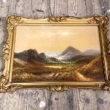 20thc Scottish School, The Three Sisters and Paps of Glencoe, oil, (31cm x 47cm)