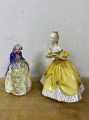 Two Royal Doulton china figures including The Last Waltz,