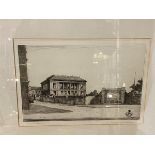 Wilfred Applebey, Glasgow Academy, etching, signed bottom right, (22cm x 31cm)