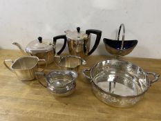 A mixed lot of Epns including a coffee pot