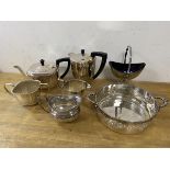 A mixed lot of Epns including a coffee pot