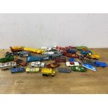 A collection of toy cars including those by Lesney, Matchbox, Husky etc (a lot)