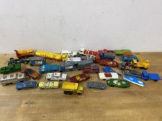 A collection of toy cars including those by Lesney, Matchbox, Husky etc (a lot)