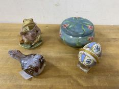 A mixed lot including a 1950's Beswick pottery figure of Beatrix Potters' Mr Jeremy Fisher,