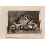 After Sir Edward Landseer RA, The Marmozette, 19thc engraving by T Landseer, (22cm x 26cm)