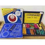 A Cuisenaire children's toy and a spirograph with original boxes (2)