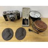 A mixed lot including an Ilford Sportsman camera,