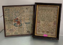 An 18th century alphabet sampler, probably Scottish, by Helen Anderson and dated June 19 17(52?),