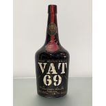 A large vintage display bottle of VAT 69 Scotch Whisky, Wm. Sanderson, Leith, with wax seal and