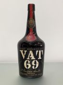 A large vintage display bottle of VAT 69 Scotch Whisky, Wm. Sanderson, Leith, with wax seal and