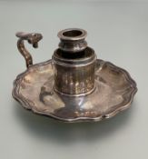 A William IV silver chamberstick, Creswick & Co (maker's marks indistinct), Sheffield 1838, the