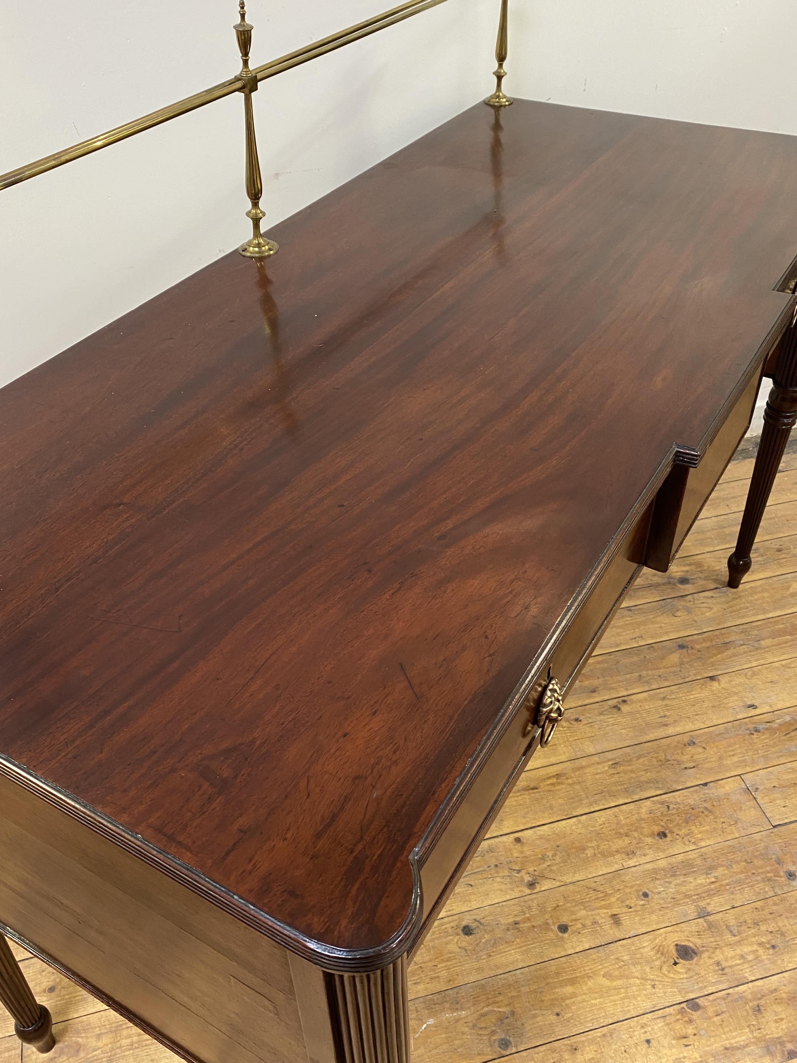 A fine Regency mahogany serving table, in the manner of Gillows, early 19th century, the cast - Image 3 of 6