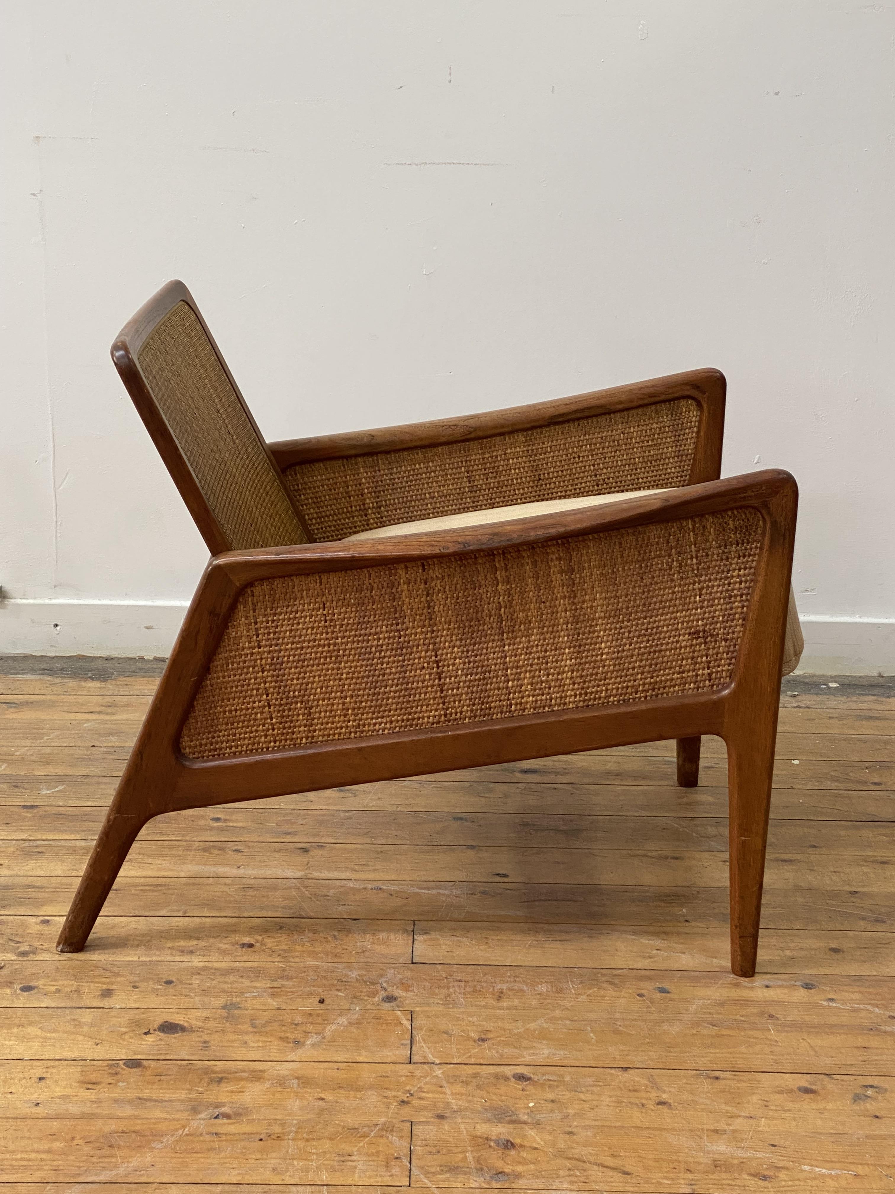 Peter Hvidt and Olga Molgaard-Nielsen for France and Daverkosen, a Danish teak lounge chair, circa - Image 3 of 11