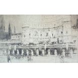 William Walcot (1874-1943), The Stadium of Domitian, Palatine Hill, Rome, signed in pencil, drypoint